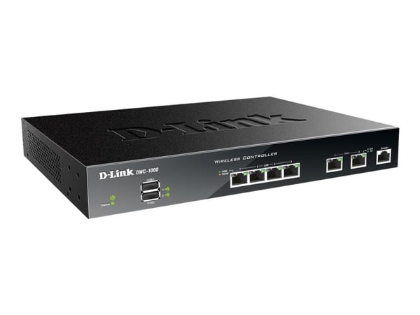 D-Link Wireless Controller DWC-1000 - Netverksadministrasjonsenhet - 4 porter - 1GbE D-Link Wireless Controller DWC-1000 - Netverksadministrasjonsenhet - 4 porter - 1GbE