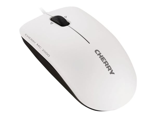 CHERRY MC 2000 - Mus - høyre- og venstrehåndet - infrarød - 3 knapper - kablet - USB - grå CHERRY MC 2000 - Mus - høyre- og venstrehåndet - infrarød - 3 knapper - kablet - USB - grå