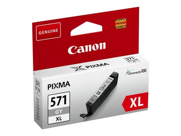 Canon CLI-571GY XL - 11 ml - Høy ytelse - grå - original - blekkbeholder - for PIXMA MG7750, MG7751, MG7752, MG7753, TS8050, TS8051, TS8052, TS8053...