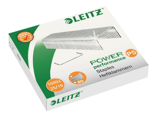 Leitz - Stifter - 25/10 - galvanisert stål - pakke av 1000 - for P/N: 55520084
