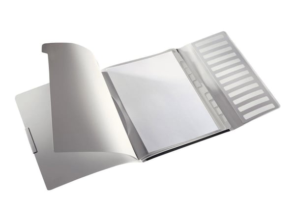 Leitz Esijärjestin Style PP 12 jak., A4, Polypropeeni (PP), Musta, Muotokuva, 200 arkkia, 80 g/m²