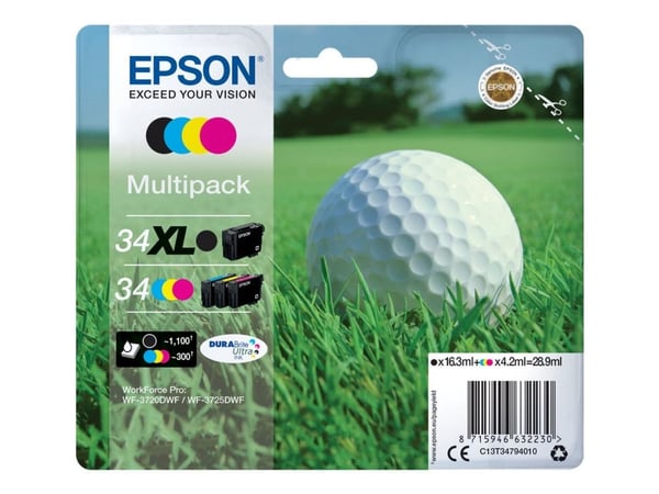 Epson Golf ball T3479, Väriainepohjainen muste, 1 kpl, Monipakkaus