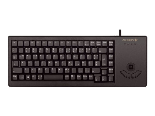 CHERRY XS Trackball, Täysikokoinen (100 %), Langallinen, USB, QWERTY, Musta