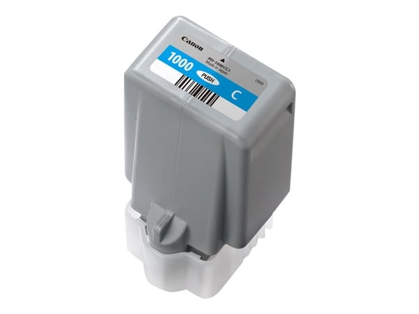 Canon PFI-1000 C - 80 ml - cyan - original - blekkbeholder - for imagePROGRAF PRO-1000