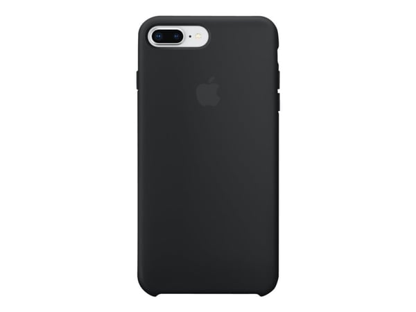 Apple - Baksidedeksel for mobiltelefon - silikon - svart - for Apple iPhone 7 Plus