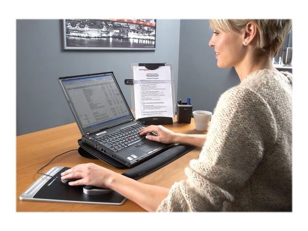 Fellowes Office Suites Desktop Copyholder with Memo Board - Kopiholder - svart