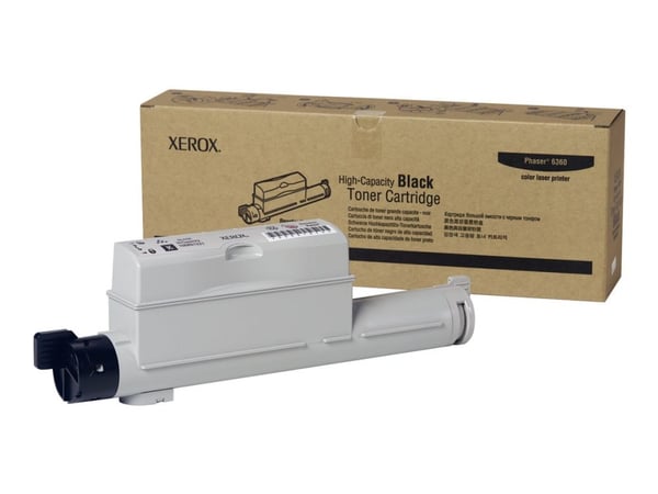 Xerox Musta Riittoväriainekasetti, Phaser 6360, Musta
