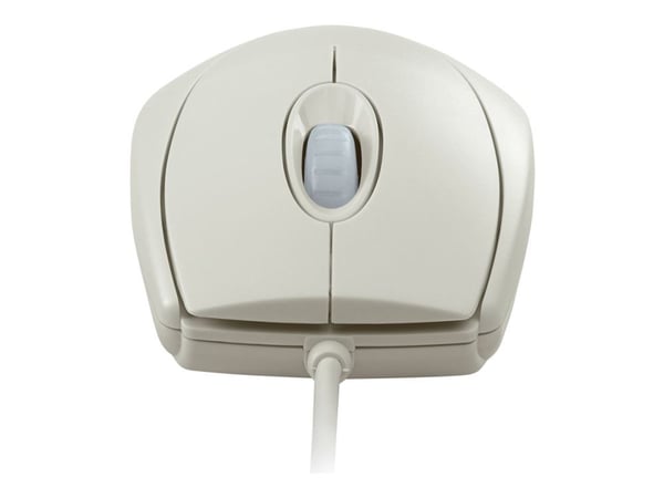 CHERRY WheelMouse - Mus - høyre- og venstrehåndet - optisk - 3 knapper - kablet - PS/2, USB - lysegrå