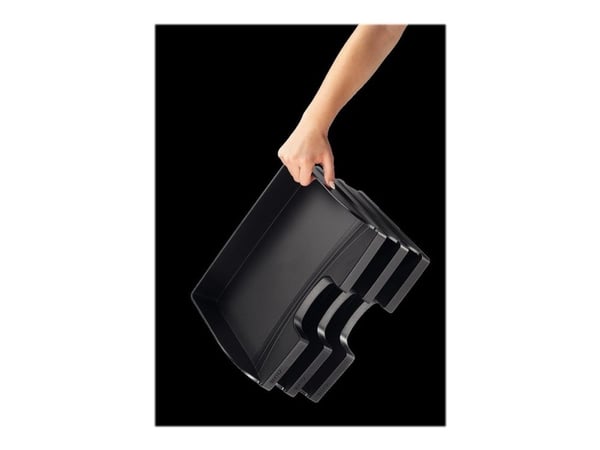 Leitz Plus - Brevbakke - for A4 (210 x 297 mm) - landskap - svart