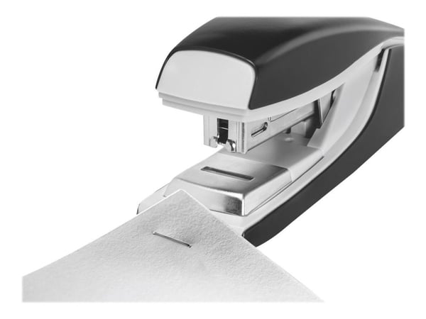 Leitz NeXXt Metallinitoja 5505 New 30 arkkia Flat Clinch, 30 arkkia, Musta, Hopea, Litteä nidonta, 26/6, Metalli, Muovi, 80 g/m²