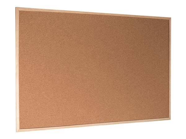 Opslagstavle Esselte 120x90 cm kork med træramme
