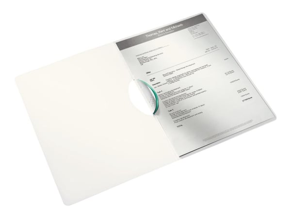 Leitz WOW ColorClip - Klipsfil - for A4 (210 x 297 mm) - kapasitet: 30 ark - turkismetallisk