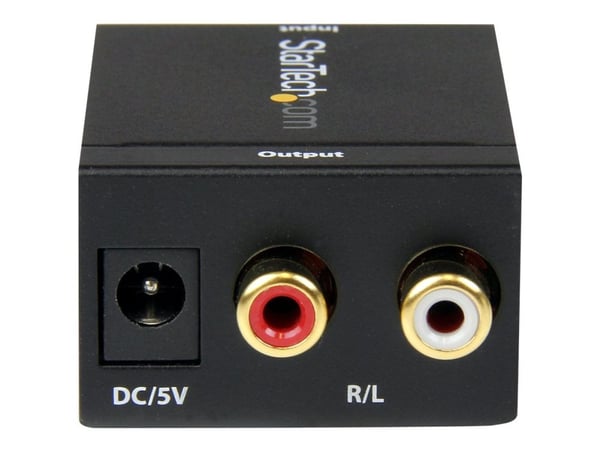 StarTech.com Digital koaxial SPDIF eller optisk Toslink till stereo RCA audio-konverterare - Koaxial/optisk digital ljudkonverterare - svart - för ...