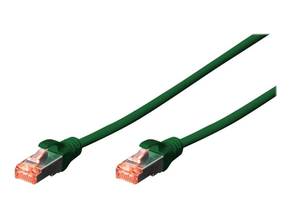 DIGITUS Professional - Liitäntäkaapeli - RJ-45 (uros) - RJ-45 (uros) - 10 m - SFTP - CAT 6 - booted, halogeeniton, solmuvapaa - vihreä