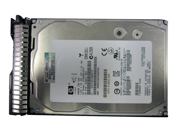 HPE Dual Port Enterprise - Hårddisk - 600 GB - hot-swap (desktop) - 3.5" LFF - SAS 6Gb/s - 15000 rpm - med HP SmartDrive-bärvåg