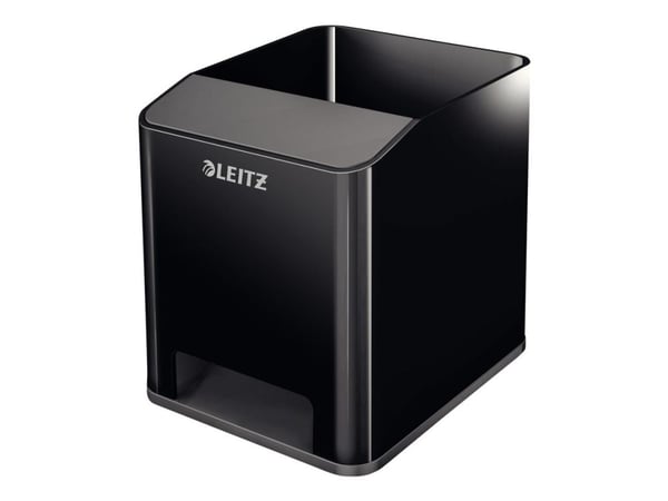 Leitz WOW Dual Colour Sound - Skrivebordsordner - polystyren (PS) - svart