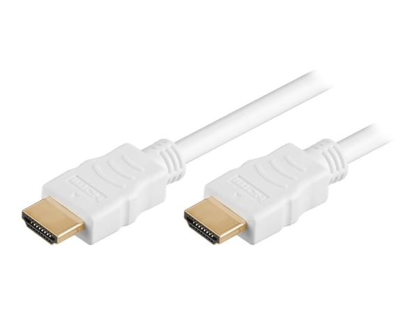 MicroConnect - HDMI-kabel - HDMI hann til HDMI hann - 50 cm - hvit