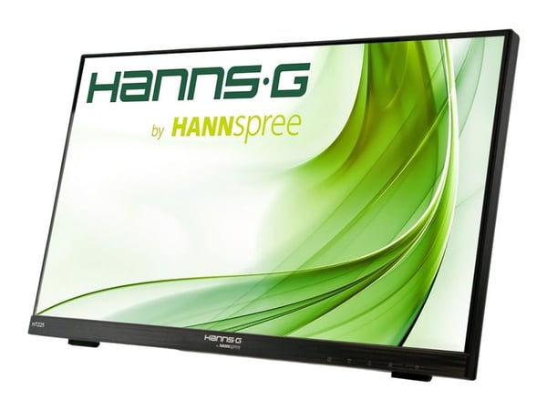 HANNS.G HT225HPB - HT Series - LED-skärm - 21.5" - pekskärm - 1920 x 1080 Full HD (1080p) @ 60 Hz - 250 cd/m² - 1000:1 - 7 ms - HDMI, VGA, DisplayP...