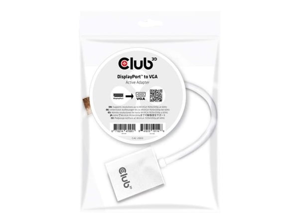 Club 3D CAC-2003 - Videotransformator - DisplayPort - VGA