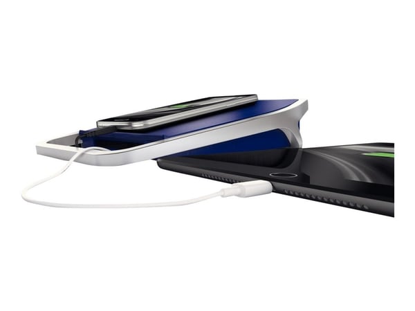 Leitz Style - Batterilader / strømadapter + AC-strømadapter - 2.5 A - 2 utgangskontakter (USB) - blå, titan