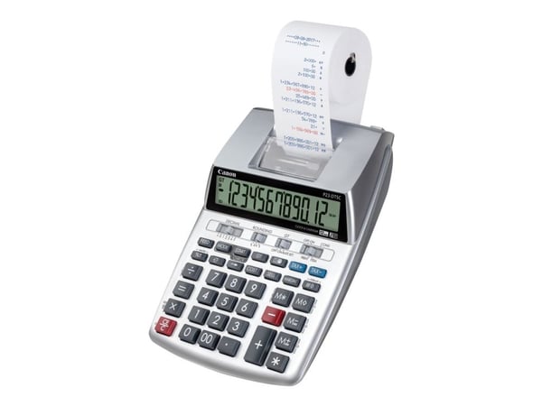 Canon P23-DTSC II - Printkalkylator - LCD - 12 siffror - batteri - metall silver