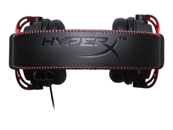 HyperX Cloud Alpha - Headset - fuld størrelse - kabling - 3,5 mm jackstik - sort & rød