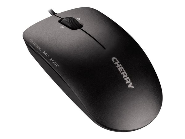 CHERRY MC 2000 - Mus - høyre- og venstrehåndet - infrarød - 3 knapper - kablet - USB - svart