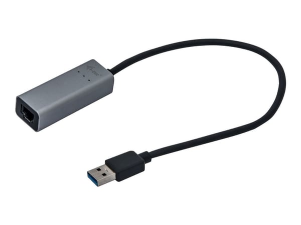 i-Tec USB 3.0 Metal Gigabit Ethernet Adapter - Nettverksadapter - USB 3.0 - Gigabit Ethernet x 1 - romgrå