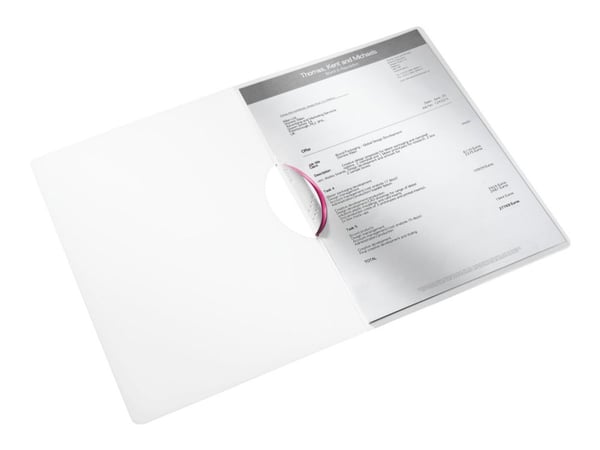 Leitz WOW ColorClip - Klipsfil - for A4 (210 x 297 mm) - kapasitet: 30 ark - metallisk rosa