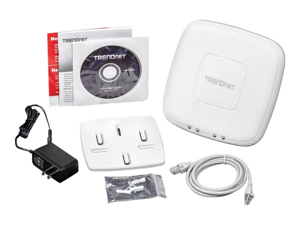 TRENDnet TEW 821DAP AC1200 Dual Band PoE Access Point - Trådløst tilgangspunkt - Wi-Fi 5 - 2.4 GHz, 5 GHz - TAA-samsvar