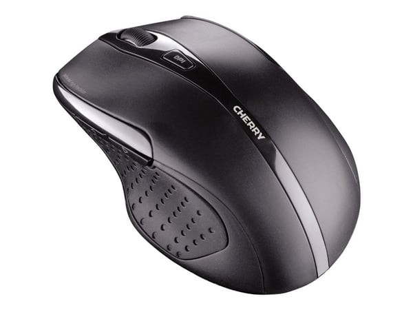 CHERRY MW 3000 - Mus - høyrehendt - infrarød - 5 knapper - trådløs - 2.4 GHz - USB trådløs mottaker - svart