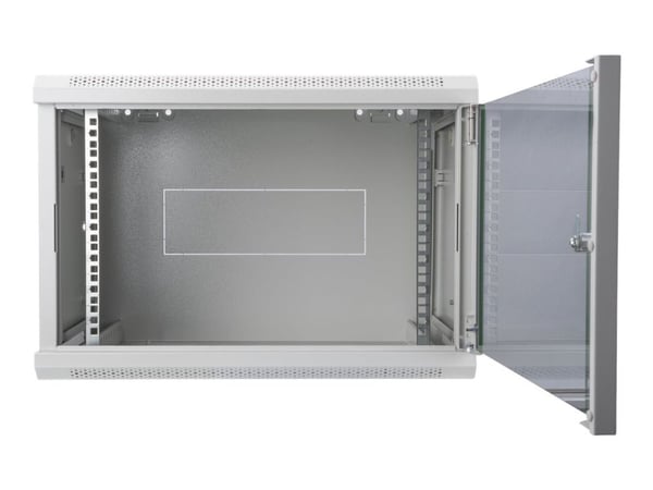 DIGITUS Professional Line DN-19 09-U-EC - Skap - veggmonterbar - grå, RAL 7035 - 9U - 19"