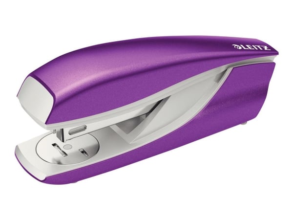 Leitz WOW 5502 - Stiftemaskin - 30 ark / 3 mm - 24/6, 26/6 - plast, metall - metallisk purpur