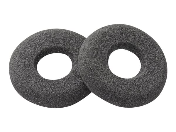 Poly - Ørepute for hodesett - svart (en pakke 2) - for SupraPlus H251, H261, HW251; SupraPlus Wideband HW251; SupraPlus SL H351, H361