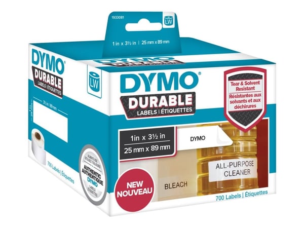 DYMO LabelWriter Address - Adhesiv - hvit - 89 x 25 mm 700 etikett(er) (2 rull(er) x 350) merkelapper - for DYMO LabelWriter 310, 315, 320, 330, 40...