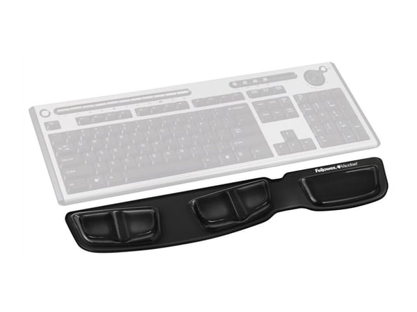Fellowes Keyboard Palm Support - Tastaturplattform med håndleddspute - svart