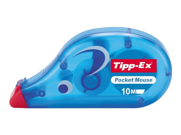 Tipp-Ex Pocket Mouse - Retterulle - 4.2 mm x 10 m - transparent blå