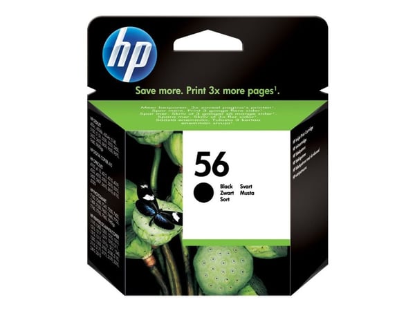 HP 56 - Svart - original - blekkpatron - for Deskjet 450, 55XX; Officejet 6110; Photosmart 7150, 7350, 7550; psc 21XX, 2210