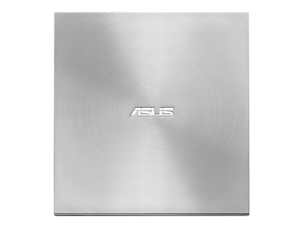 ASUS ZenDrive U7M SDRW-08U7M-U - Platestasjon - DVD±RW (±R DL) / DVD-RAM - 8x/8x/5x - USB 2.0 - ekstern - sølv