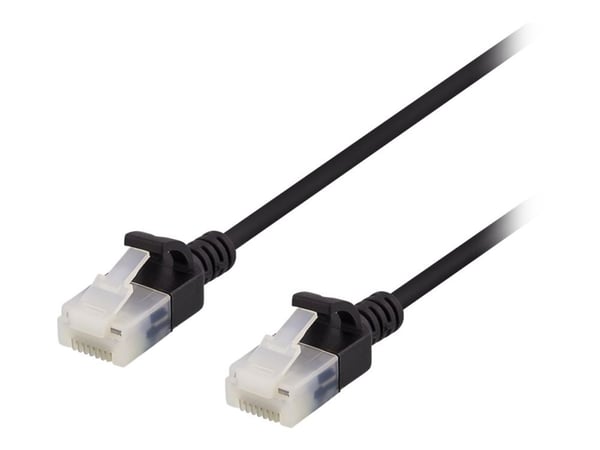 DELTACO - Koblingskabel - RJ-45 (hann) til RJ-45 (hann) - 3 m - UTP - CAT 6a - halogenfri, formstøpt, uten hindringer - svart