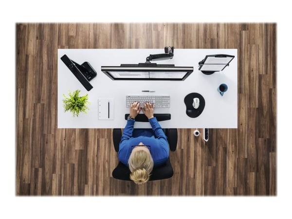 Hama Ergonomic, Musta, Yksivärinen, Rannetuki, Liukumaton pohja