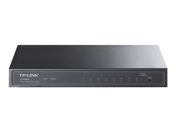 TP-Link TL-SG2008 - Switch - Styrt - 8 x 10/100/1000 - stasjonær