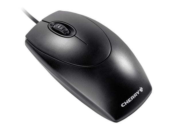 CHERRY WheelMouse - Mus - høyre- og venstrehåndet - optisk - 3 knapper - kablet - PS/2, USB - svart CHERRY WheelMouse - Mus - høyre- og venstrehåndet - optisk - 3 knapper - kablet - PS/2, USB - svart