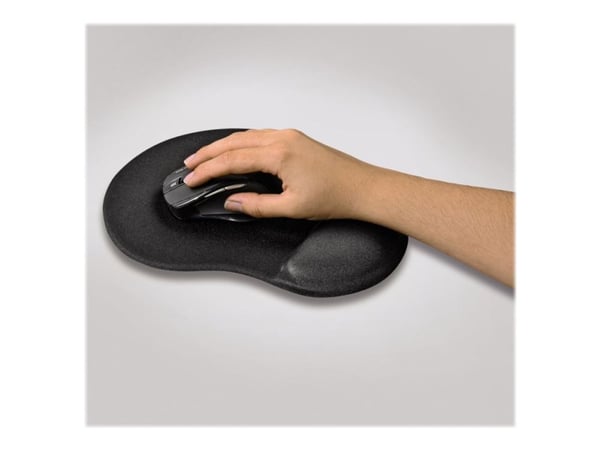 Hama Ergonomic, Musta, Yksivärinen, Rannetuki, Liukumaton pohja