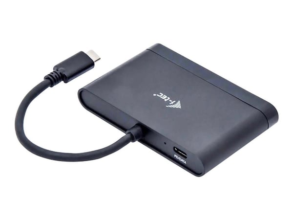 i-Tec USB-C HDMI and USB Adapter with Power Delivery Function - Dokkingstasjon - USB-C / Thunderbolt 3 - HDMI
