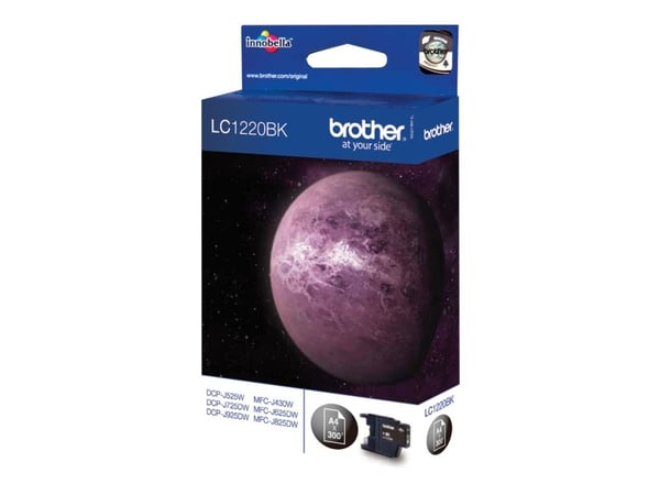 Brother LC1220BK, 300 sivua, 1 kpl, Kertapakkaus