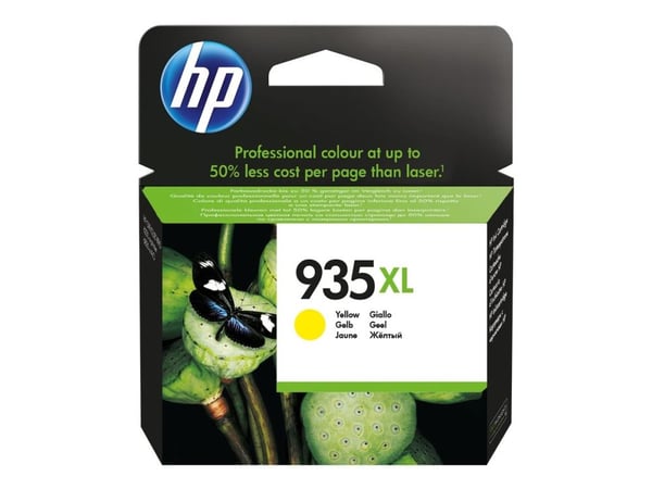 HP 935XL - Høy ytelse - gul - original - blekkpatron - for Officejet 6812, 6815, 6820; Officejet Pro 6230, 6230 ePrinter, 6830, 6835