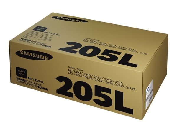 Samsung MLT-D205L -värikasetti, riittoisa musta, Musta, 1 kpl