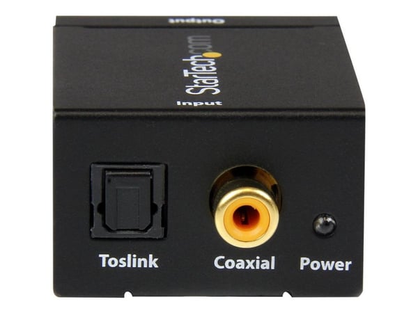 StarTech.com Digital koaxial SPDIF eller optisk Toslink till stereo RCA audio-konverterare - Koaxial/optisk digital ljudkonverterare - svart - för ...