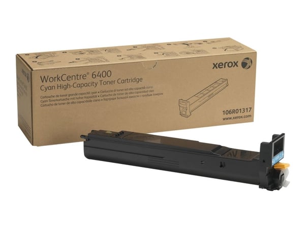 Xerox WorkCentre 6400 - Høykapasitets - cyan - original - tonerpatron - for WorkCentre 6400, 6400/XFM, 6400S, 6400SFS, 6400X, 6400XF, 6400XM